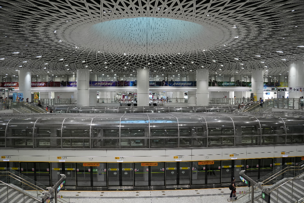 Shenzhen Metro transfer routine